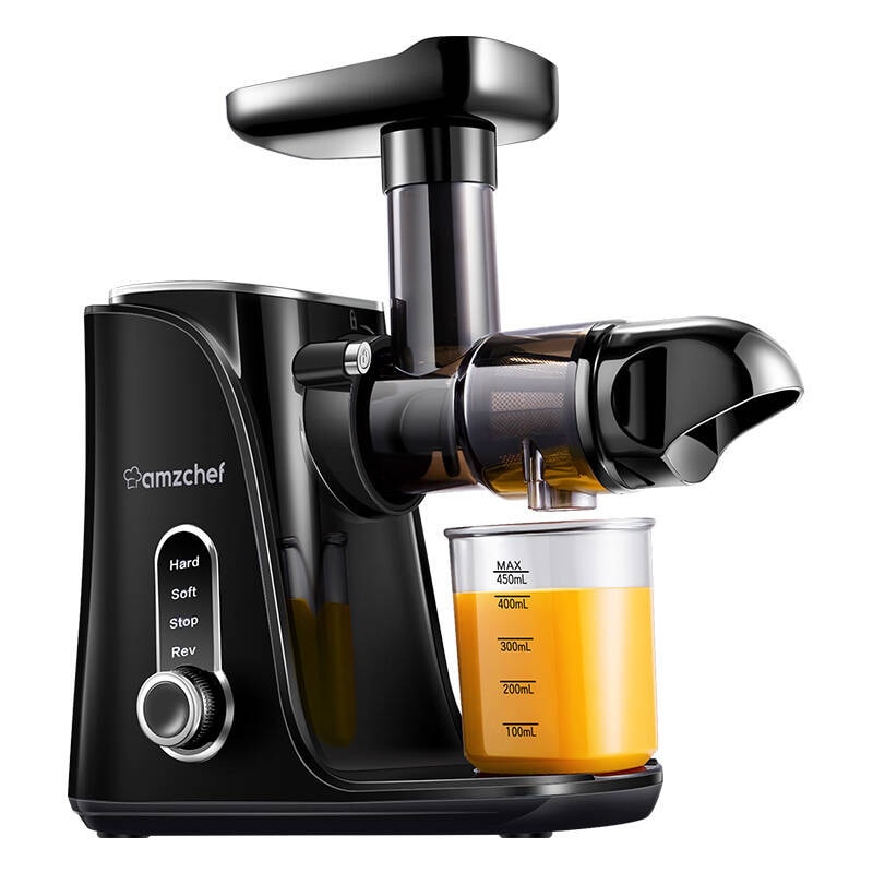 AMZCHEF GM3001-BK slow speed juicepress (svart)