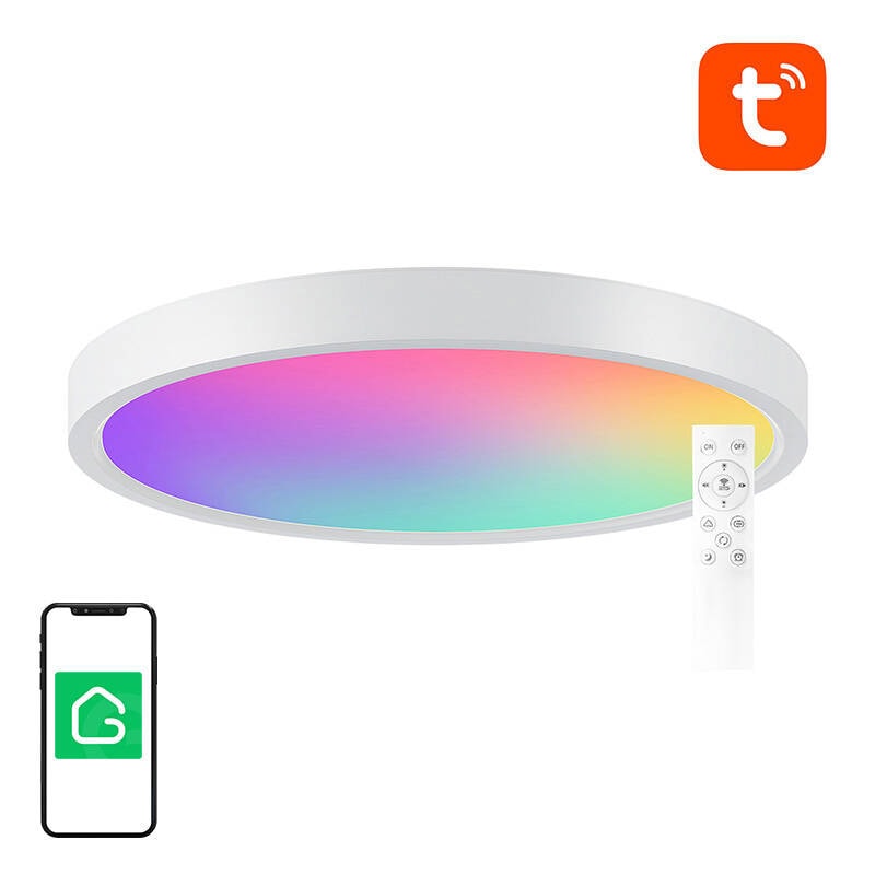 Gosund smart taklampa 30 cm WiFi/Bluetooth RGBCW – 2400 lm + fjärrkontroll
