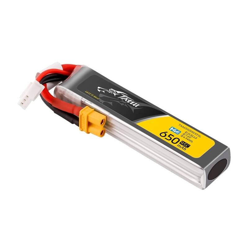 Ackumulator Lipo Tattu 2s 650mAh 95C 7.6V HV z XT30 Long-Pack