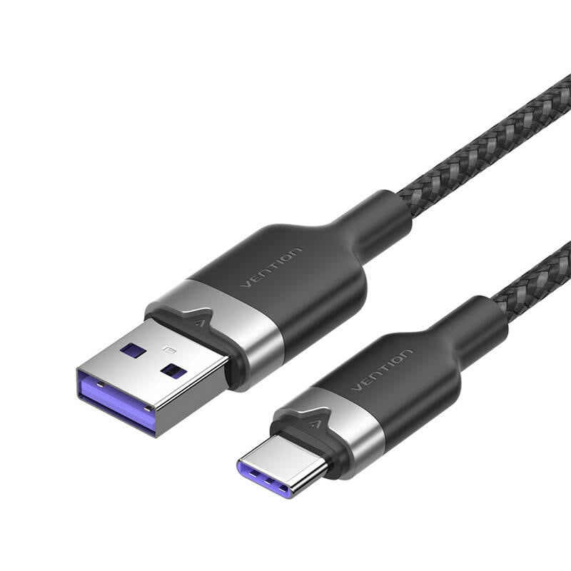 USB 2.0 A till USB-C 6A Vention CTOBF 1M kabel (svart)