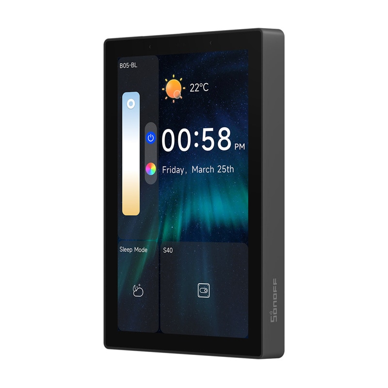 SONOFF NSPanel Pro 120 Smart kontrollpanel Matter WiFi/Bluetooth/ZigBee (svart)