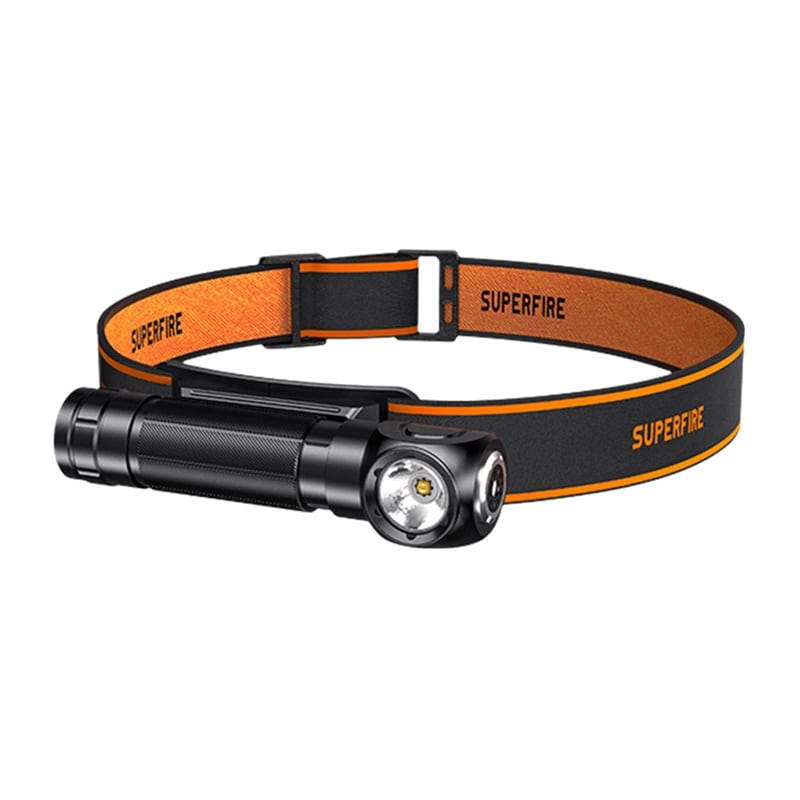 Superfire TH04-S,1000lmm USB-C pannlampa med ficklampa