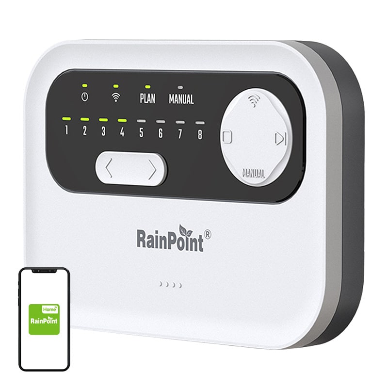 RainPoint WiFi 8-zoners sprinklerkontroll