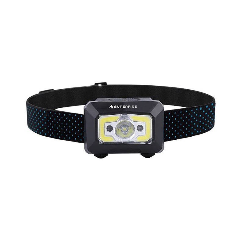 Superfire X30 pannlampa, 340 lm, USB, 5 lägen, 130 m