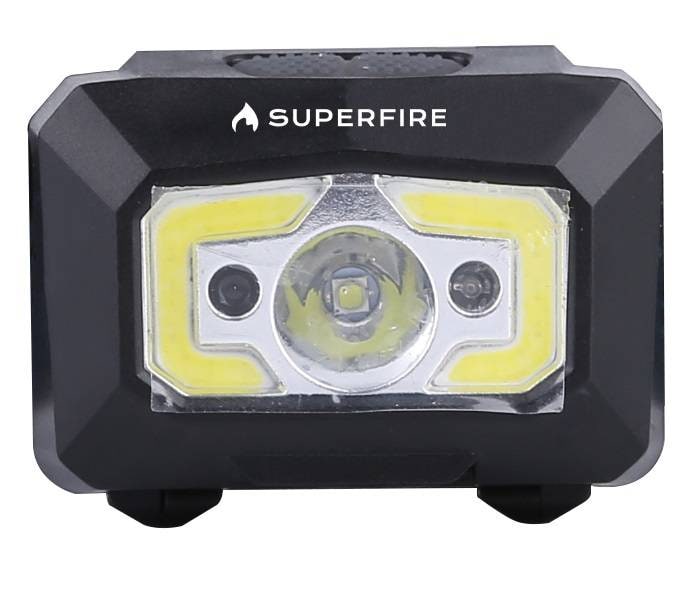 Superfire X30 pannlampa, 340 lm, USB, 5 lägen, 130 m