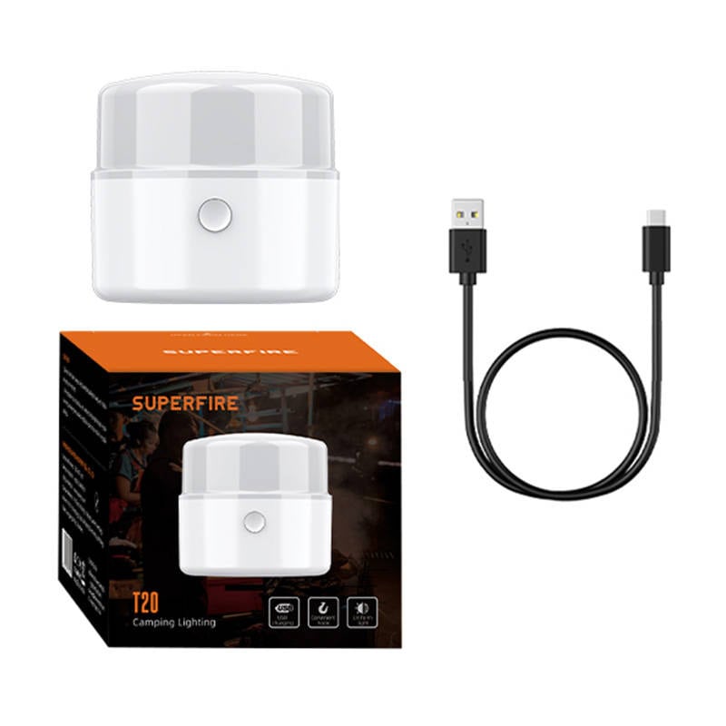 Campinglampa Superfire T20, 180lm, USB