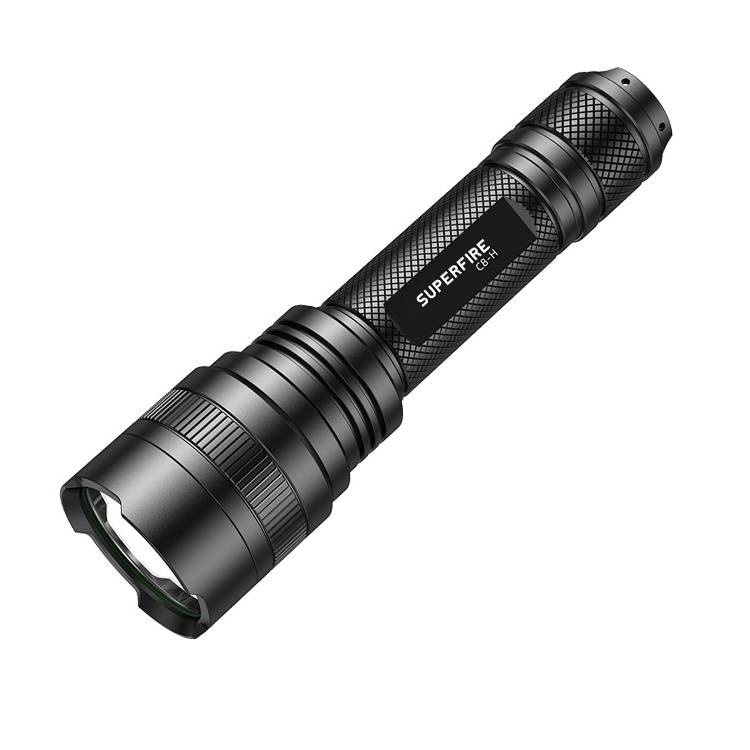Superfire C8-H ficklampa 1200 lm, USB, 250 m, 5 lägen
