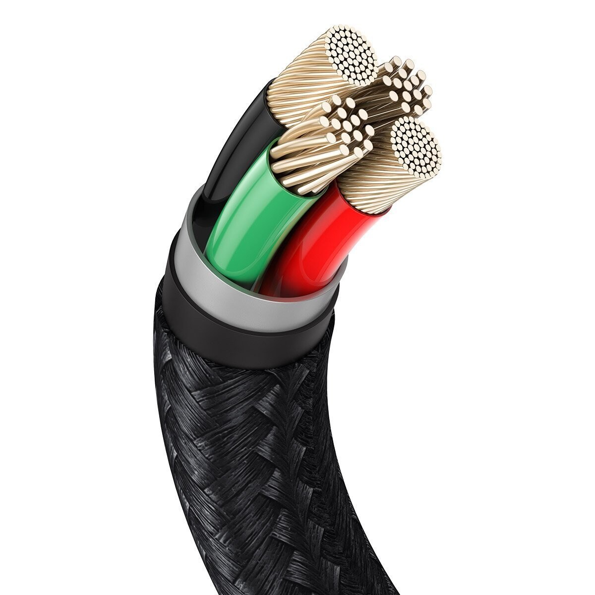 USB-kabel för Lightning Baseus Cafule, 2,4A, 1m (svart)