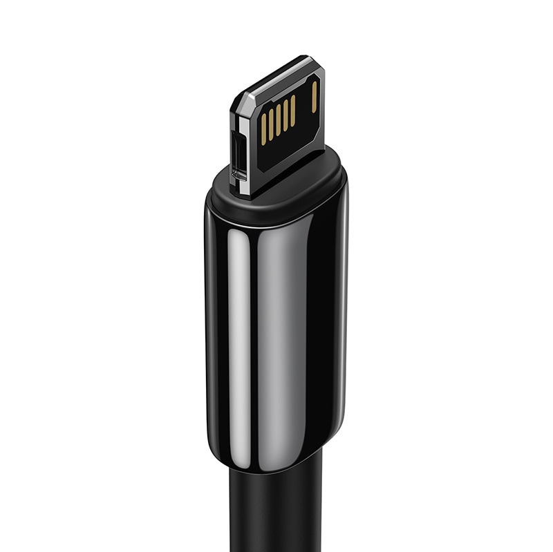 Baseus Tungsten guldkabel USB till iP 2,4A 2m (svart)