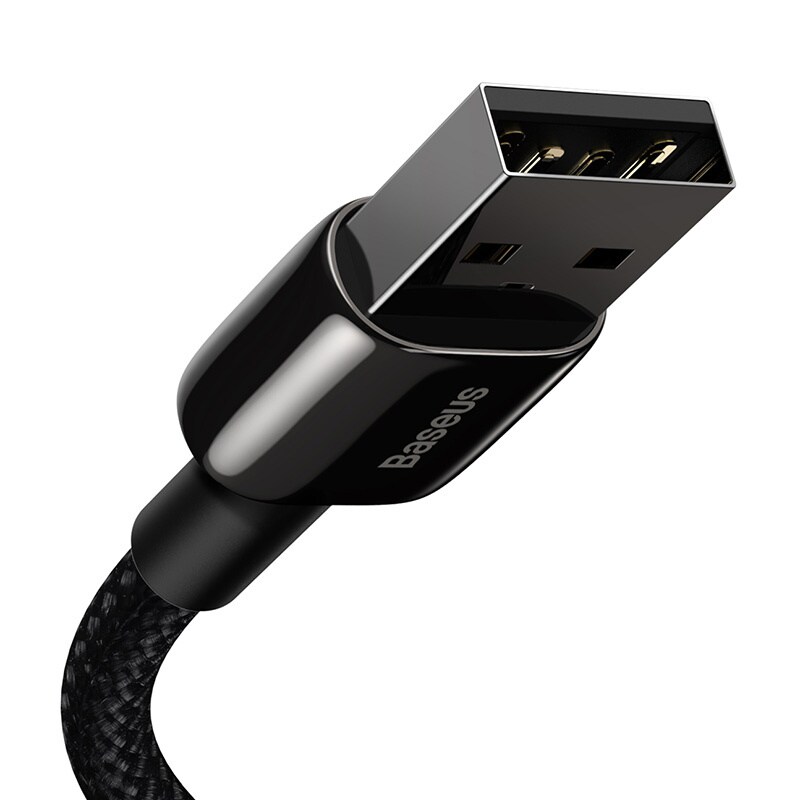 Baseus Tungsten guldkabel USB till iP 2,4A 2m (svart)