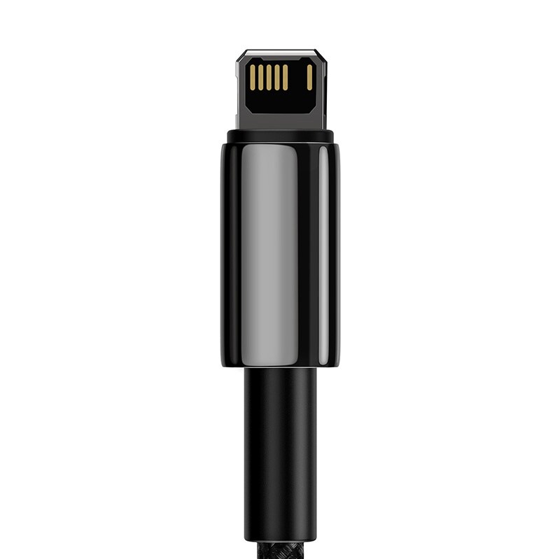 Baseus Tungsten guldkabel USB till iP 2,4A 2m (svart)