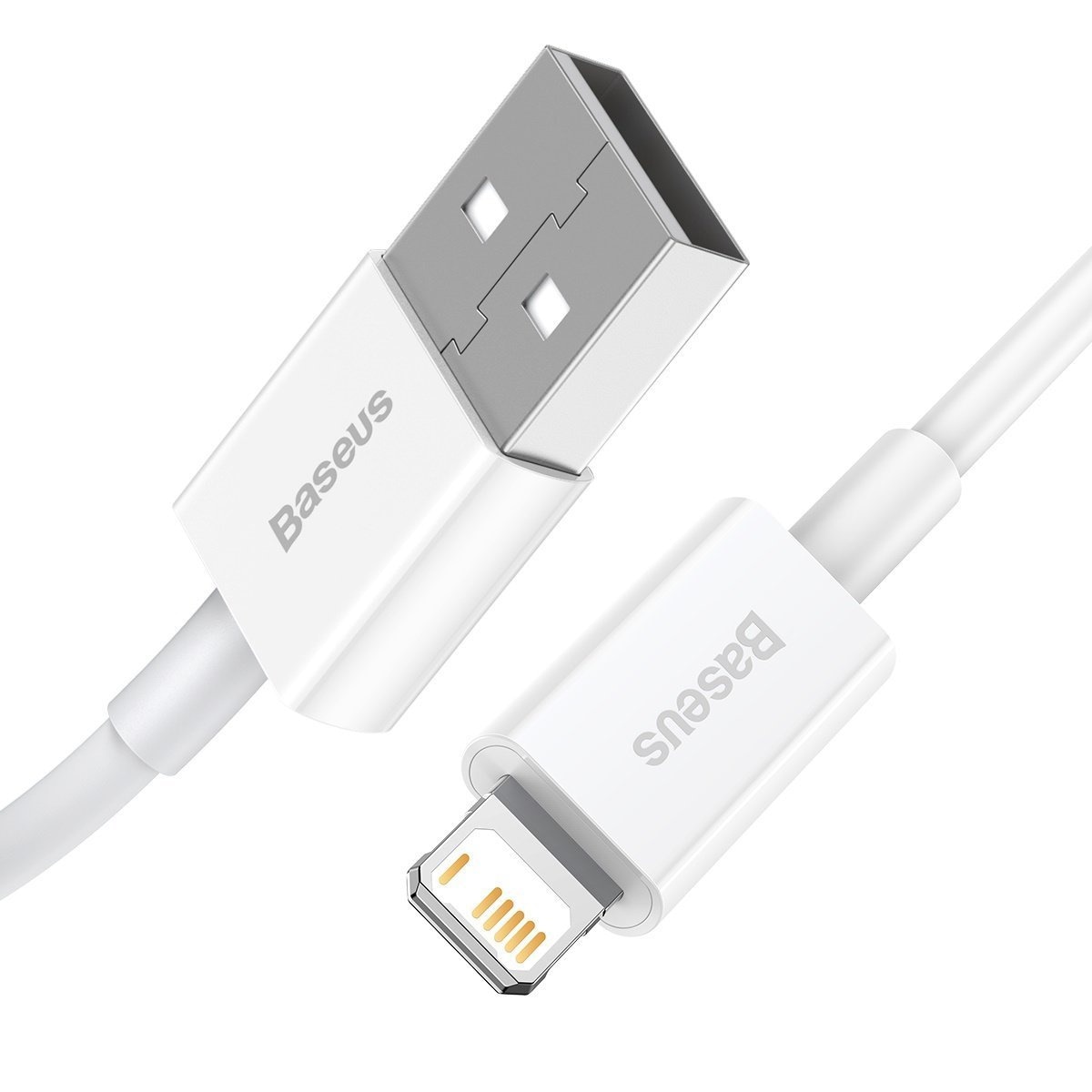 Baseus Superior Series Kabel USB till Lightning, 2,4 A, 1 m (vit)