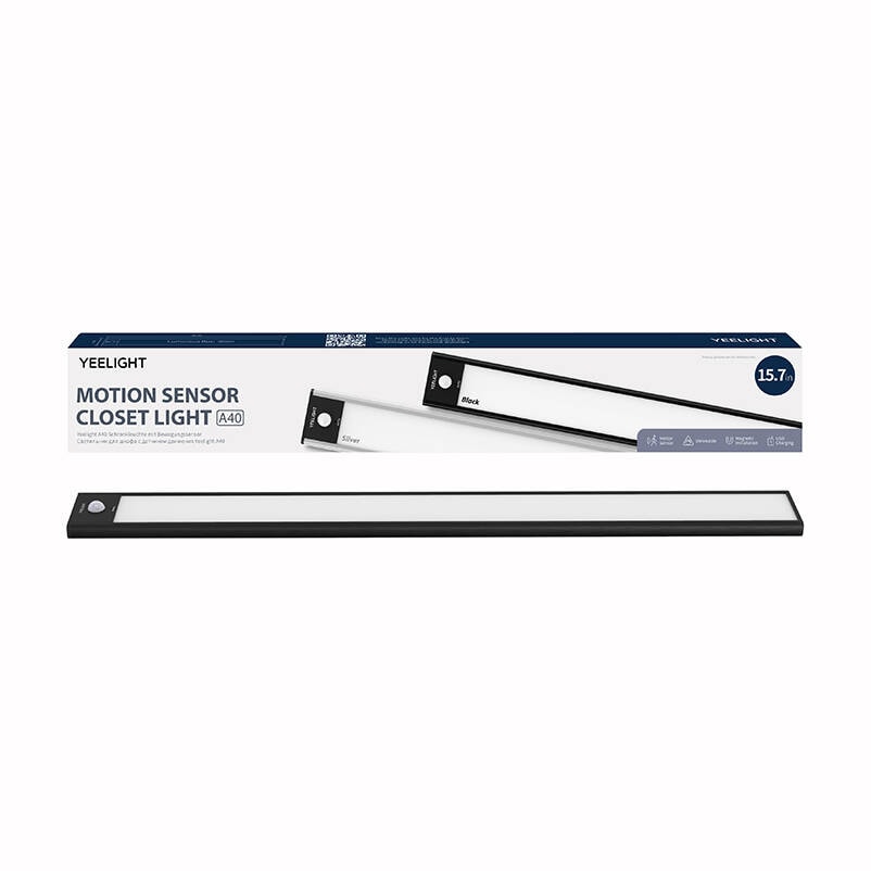 Yeelight garderobslampa svart 40cm 2700K