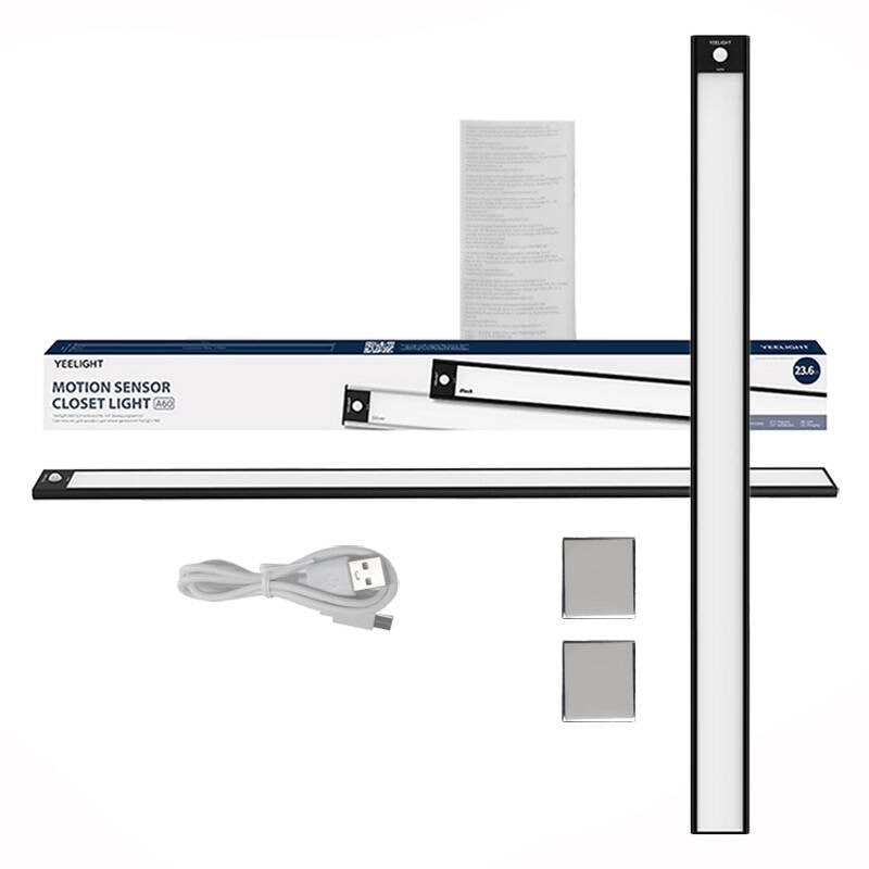 Yeelight garderobslampa svart 60cm 2700K