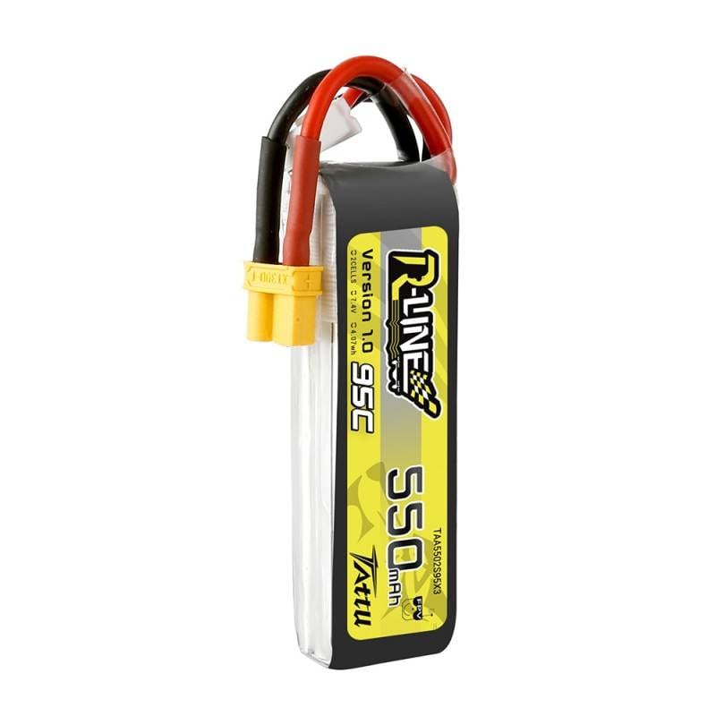 Batteri Tattu R-Line 550mAh 7,4V 95C 2S1P XT30