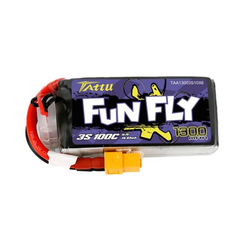 Batteri Tattu Funfly 1300mAh 11,1V 100C 3S1P