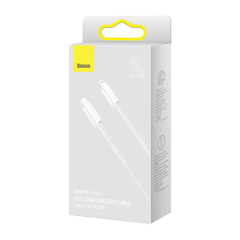 USB-C-kabel för Lightning Baseus Dynamic Series, 20W, 2m (vit)