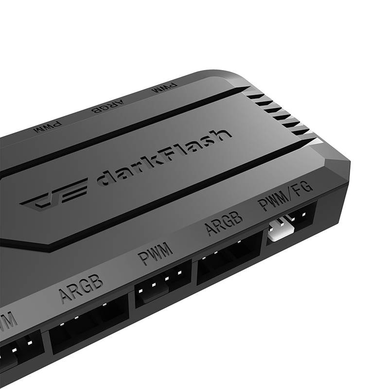 Fläktkontrollbox för dator Darkflash RC2 RGB PWM + fjärrkontroll (svart) / Fläktkontroll / Modul