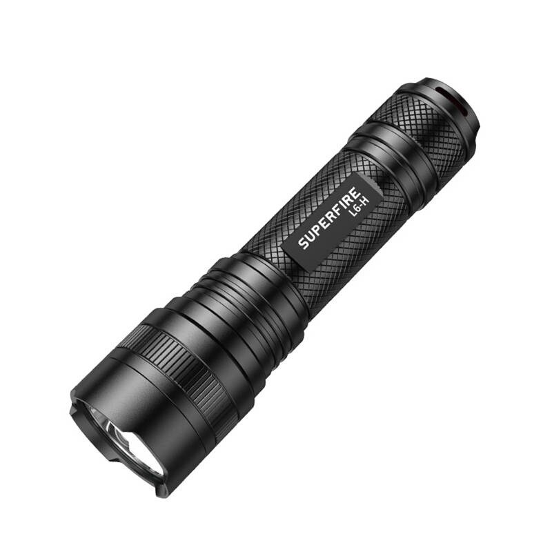 Superfire L6-H ficklampa, 900 lm, 15W, USB-C, 5 lägen