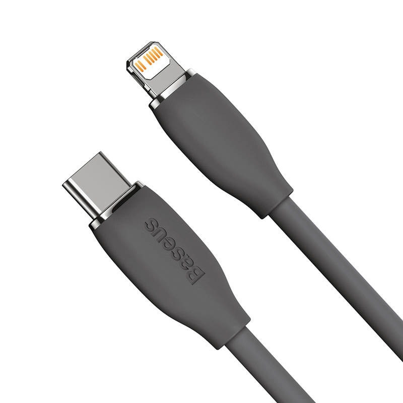 Baseus Jelly-kabel USB-C till Lightning, 20W, 1,2m (svart)