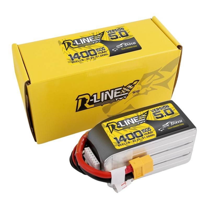 Batteri Tattu R-Line 5.0 1400mAh 22,2V 150C 6S1P XT60