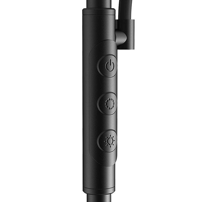 Dubbel golvlampa med fjärrkontroll BlitzWill BWL-FL-0001, 36W (svart)