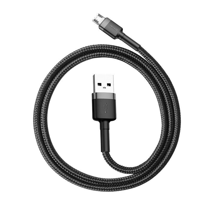 Baseus Cafule Micro USB-kabel 2,4A 1m (grå + svart)