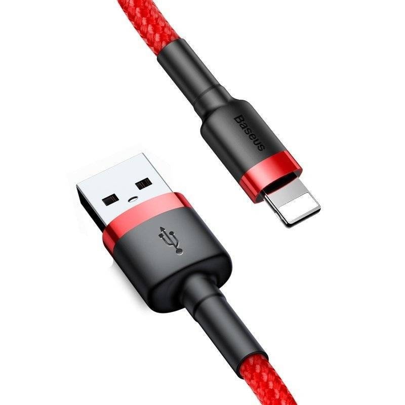 Baseus Cafule USB blixtkabel 2,4A 0,5m (röd)