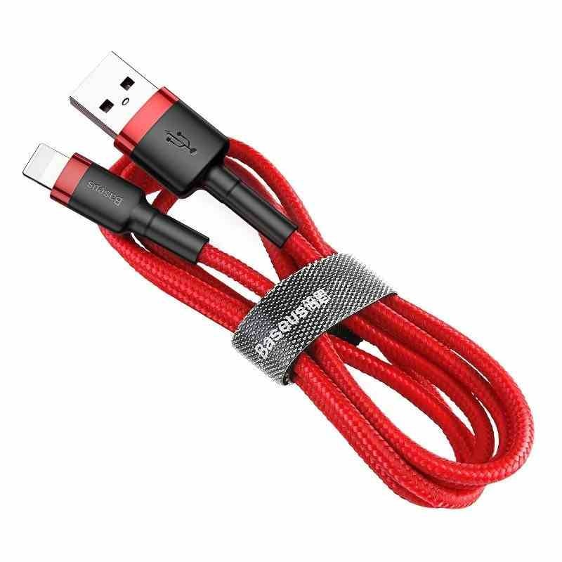 Baseus Cafule USB blixtkabel 2,4A 0,5m (Röd)