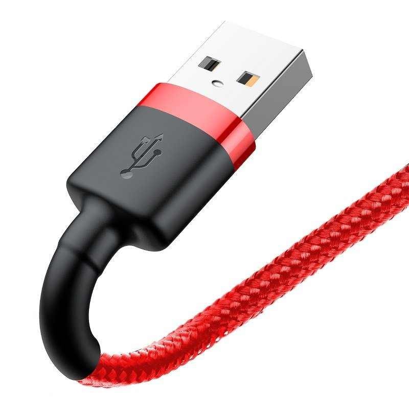 Baseus Cafule USB blixtkabel 2,4A 0,5m (Röd)