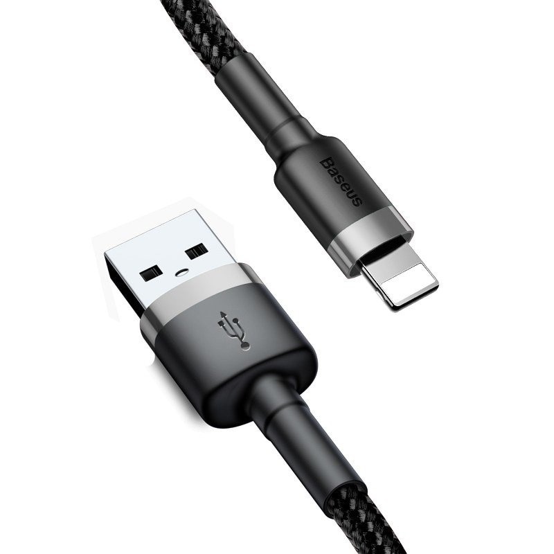 Baseus Cafule USB blixtkabel 1,5A 2m (grå+svart)