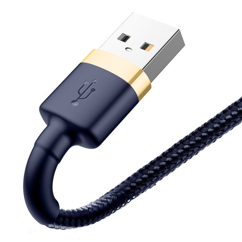 Baseus Cafule Blixtkabel 1,5A 2m (Guld+Dunkelblå)