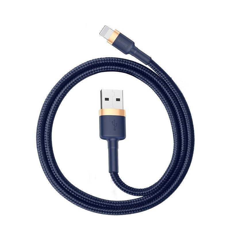 Baseus Cafule Blixtkabel 1,5A 2m (Guld+Dunkelblå)
