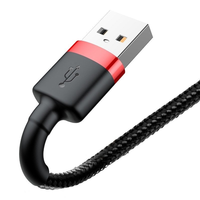 Baseus Cafule USB blixtkabel 2,4A 1m (röd+svart)