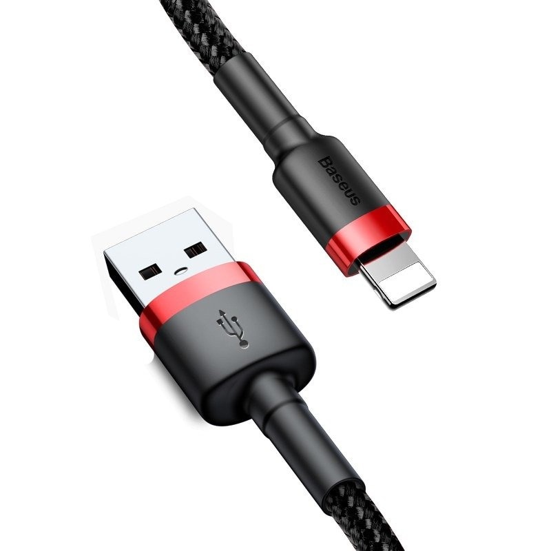 Baseus Cafule USB blixtkabel 2,4A 1m (röd+svart)