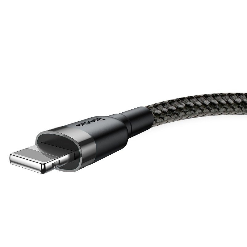 Baseus Cafule USB blixtkabel 2,4A 0,5m (grå+svart)