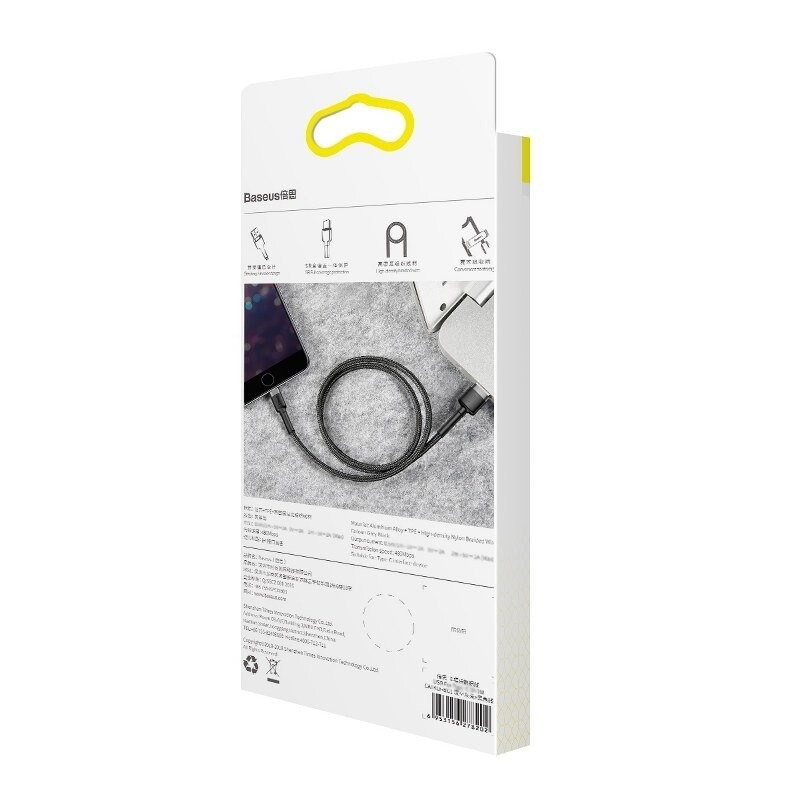 Baseus Cafule USB blixtkabel 2,4A 1m (grå+svart)