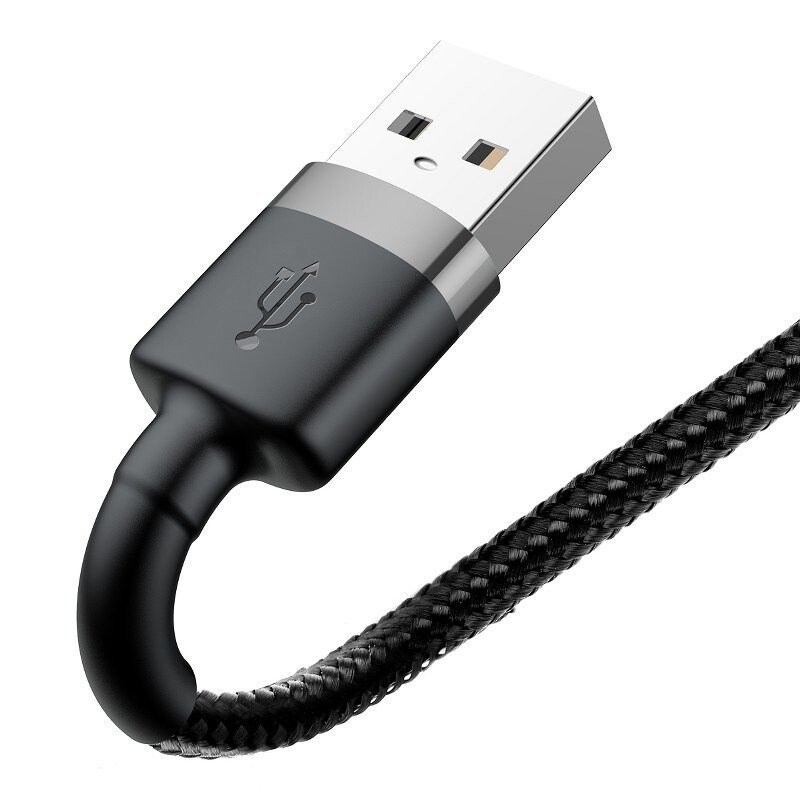 Baseus Cafule USB blixtkabel 2,4A 1m (grå+svart)