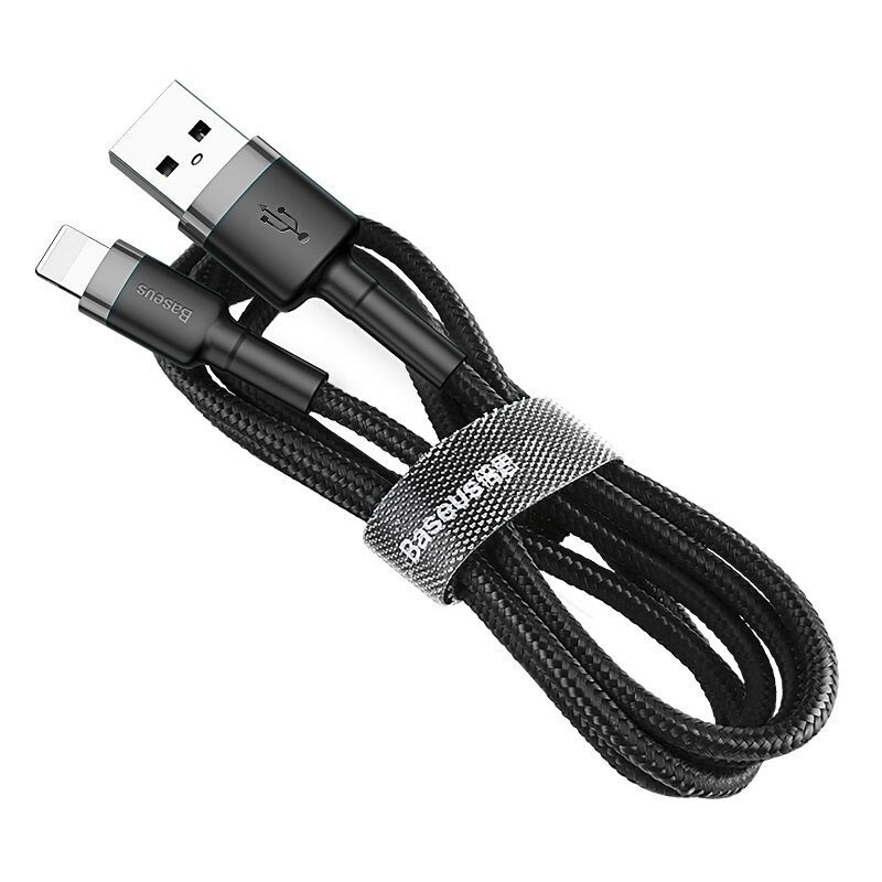 Baseus Cafule USB blixtkabel 2,4A 1m (grå+svart)