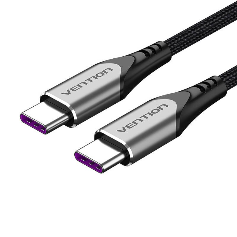 Kabel USB-C 2.0 till USB-C Vention TAEHF PD 100W 1m (grå)