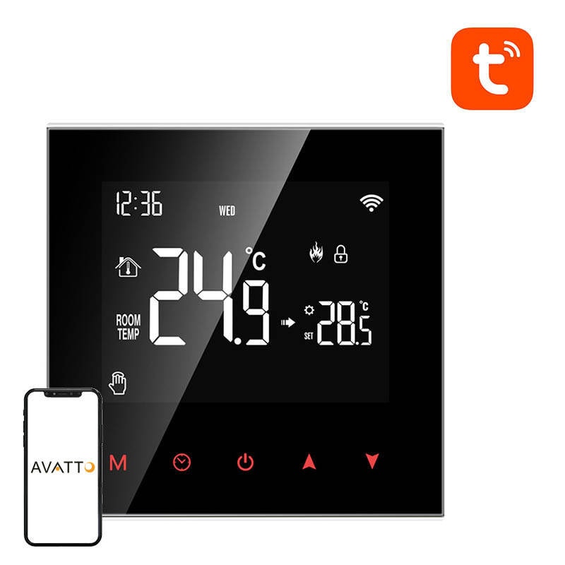 Avatto WT100 3A Wi-Fi Smart panntermostat TUYA