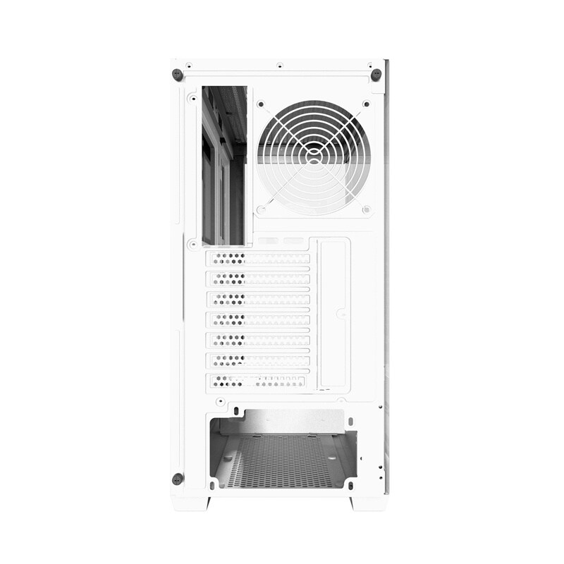 Darkflash DS900W datorchassi utan fläktar (Vit)