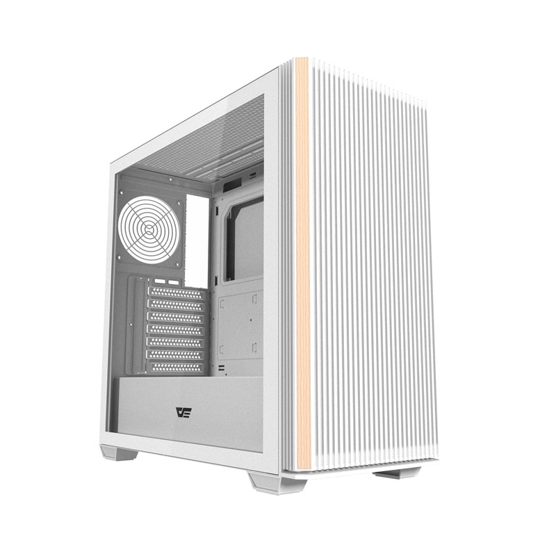 Darkflash DS900WS ATX datorchassi utan fläktar (Vit)