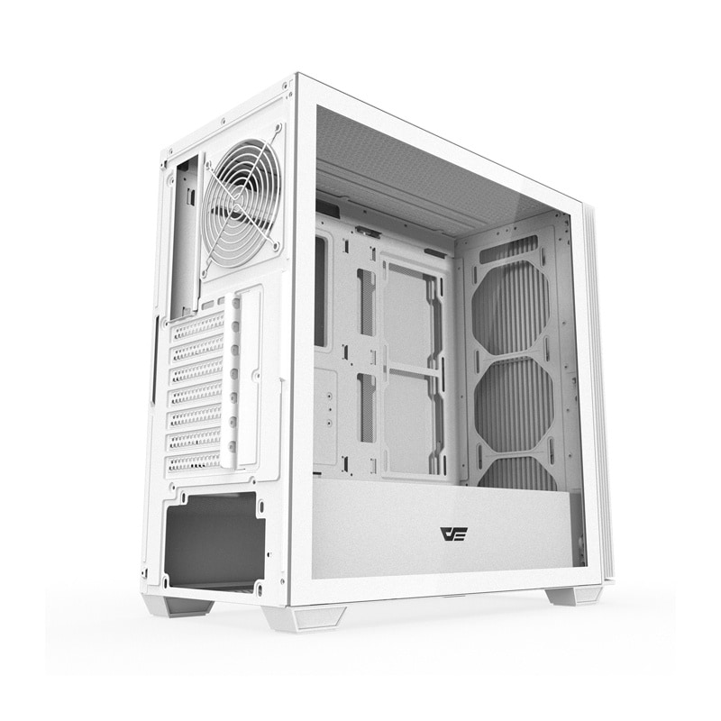 Darkflash DS900WS ATX datorchassi utan fläktar (Vit)