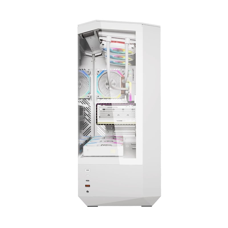 Darkflash DY460 datorchassi (vit) + 4 ARGB-fläktar