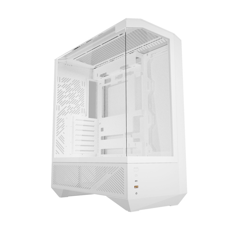 Darkflash DY460 datorchassi (vit) + 4 ARGB-fläktar