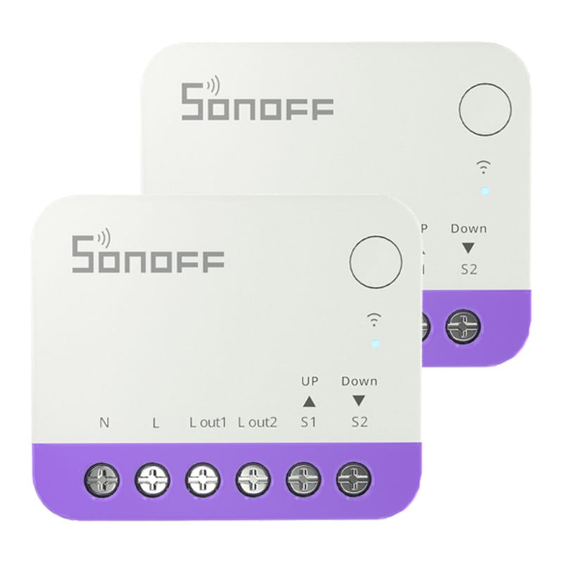 Sonoff MINI-RBS WiFi smart mini rulljalusiomkopplare (2 st.)