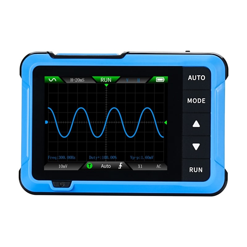 Bärbart 2-i-1 minioscilloskop FNIRSI DSO510 signalgenerator
