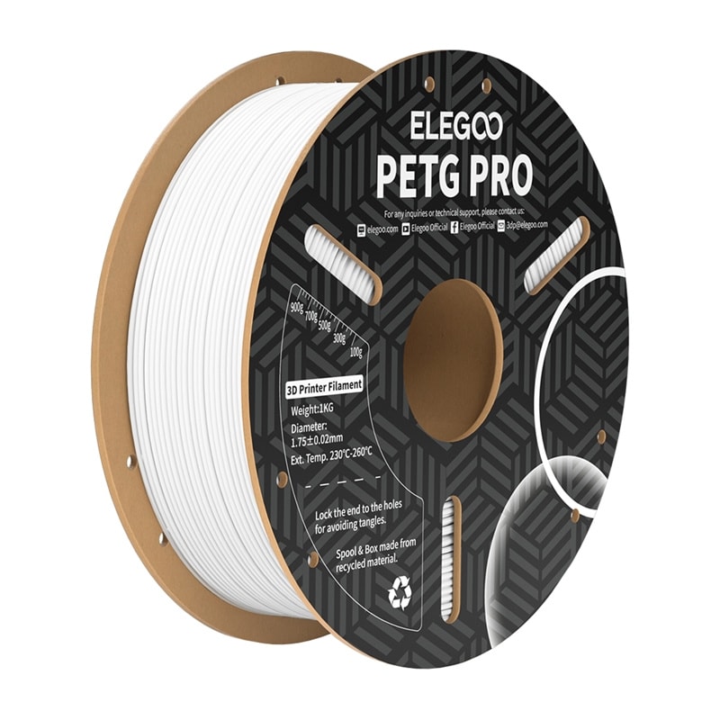 ELEGOO PETG Pro Filament (vit)