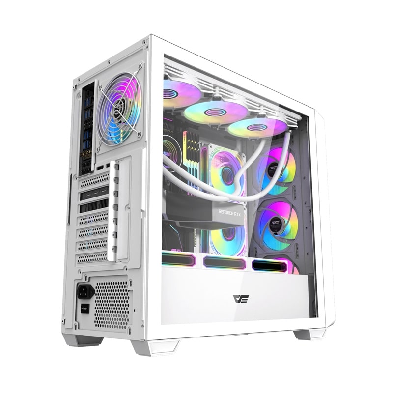 DarkFlash DS900WD datorchassi (vitt)
